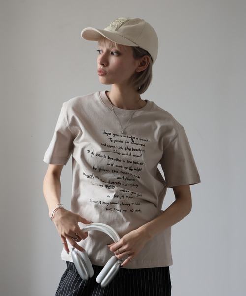 Ulysses（ユリシス）の「レタリングロゴＴシャツ（Tシャツ/カットソー・レディース・ホワイト/グレー/ブラック・F）」の17枚目の写真