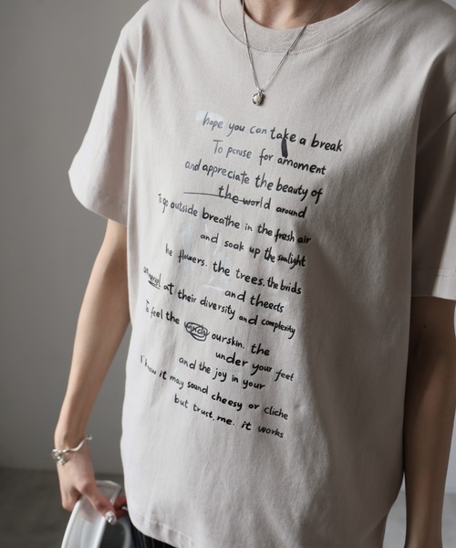 Ulysses（ユリシス）の「レタリングロゴＴシャツ（Tシャツ/カットソー・レディース・ホワイト/グレー/ブラック・F）」の18枚目の写真