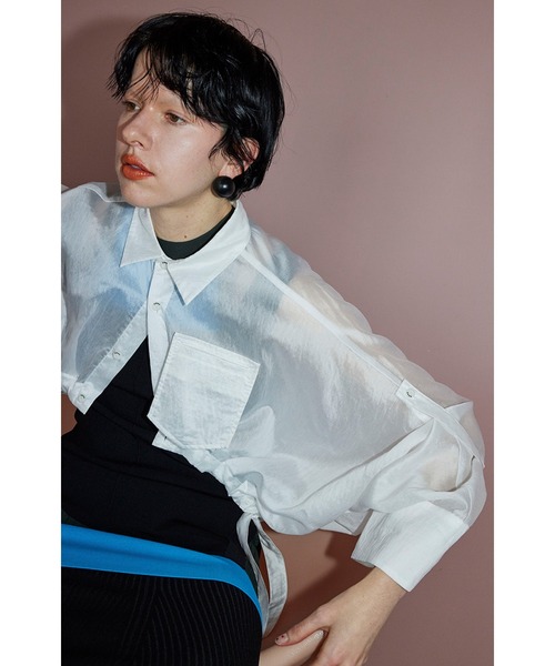 人気カラーの SHEER SHIRT（シャツ/ブラウス）｜OMMO（オーエムエムオー SHORT トップス