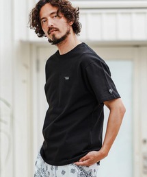 1minute 1second（ワンミニットワンセカンド）の「mt9681-10oz cursive embroidery T-shirt Tシャツ（Tシャツ/カットソー）」