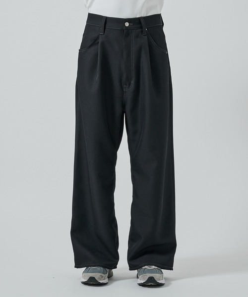 パンツ JieDa WIDE ONE TUCK STRAIGHT SLACKS 別注 WIDE ONE TUCK STRAIGHT SLACKS(1 GREY): JieDa: MENS