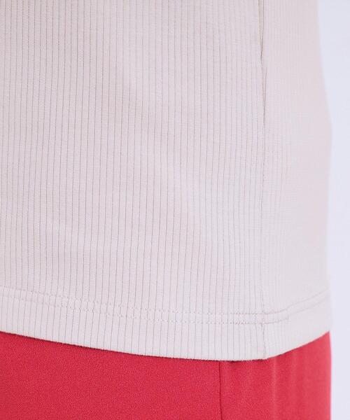 SHOO・LA・RUE(シューラルー)の「カップ付きテレコタンクトップ(タンクトップ・レディース・ブラック/ナチュラル/ホワイト・01/02/03/04)」の21枚目の写真