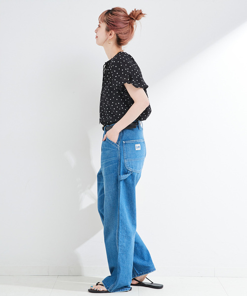 B.C STOCK(ベーセーストック)の「ウォッシャブル / 接触冷感 / バルーンスリーブスキッパーブラウス(シャツ/ブラウス・レディース・ホワイト/ブラック・FREE)」の5枚目の写真