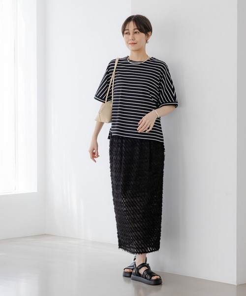 Elura(エルーラ)の「レース風ナロースカート〈低身長サイズあり〉/328257(スカート・レディース・ブルー/ブラック・FREE/FREE(S))」の22枚目の写真