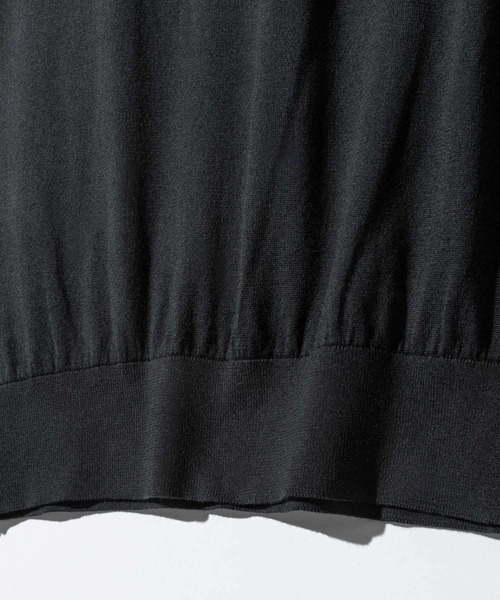 JOHN SMEDLEY(ジョンスメドレー)の「JOHN SMEDLEY KERRY ジョンスメドレー ノースリーブ コットンニット プルオーバー Tシャツ(Tシャツ/カットソー・レディース・ネイビー/ブラック/ダークグレー/ホワイト系1・LARGE/SMALL/MEDIUM)」の13枚目の写真