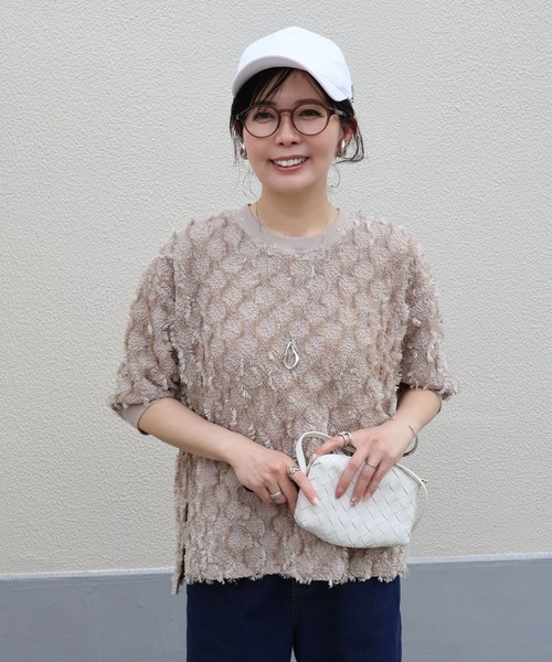 FOUND GOOD（ファウンドグッド）の「makiジャガードPO（その他トップス・レディース・ブラック/ホワイト系5/ベージュ・L/M/S）」の3枚目の写真