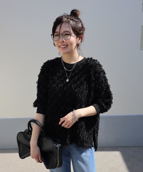 最終値下げ※ ohga オーガ ドットジャガードトップス Tops