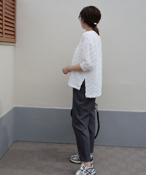 FOUND GOOD（ファウンドグッド）の「makiジャガードPO（その他トップス・レディース・ブラック/ホワイト系5/ベージュ・L/M/S）」の5枚目の写真