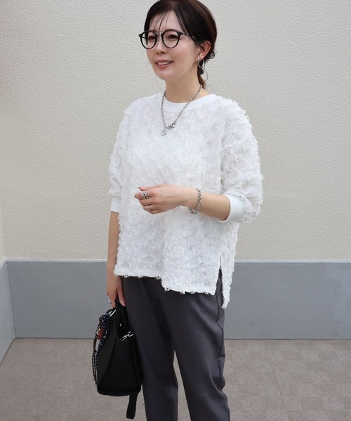 FOUND GOOD（ファウンドグッド）の「makiジャガードPO（その他トップス・レディース・ブラック/ホワイト系5/ベージュ・L/M/S）」の6枚目の写真