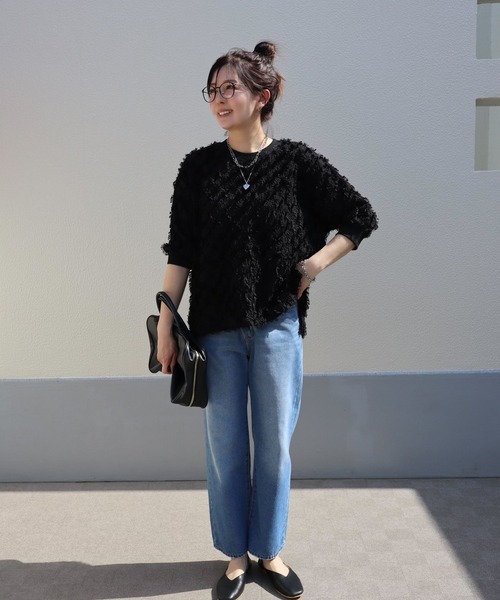 FOUND GOOD（ファウンドグッド）の「makiジャガードPO（その他トップス・レディース・ブラック/ホワイト系5/ベージュ・L/M/S）」の7枚目の写真