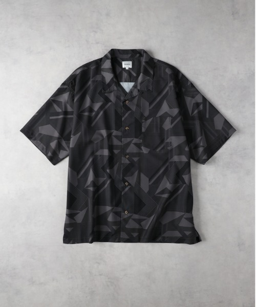 Right-on（ライトオン）の「【NEOSARTIC】総柄プリント開襟シャツ（シャツ/ブラウス・メンズ・ブラック/オフホワイト/グリーン・L/XL/M）」の12枚目の写真