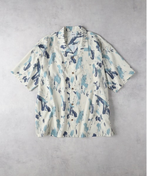 Right-on（ライトオン）の「【NEOSARTIC】総柄プリント開襟シャツ（シャツ/ブラウス・メンズ・ブラック/オフホワイト/グリーン・L/XL/M）」の14枚目の写真