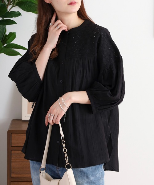 シフリー刺繍ブラウス（シャツ/ブラウス）｜MOTO（モト）の