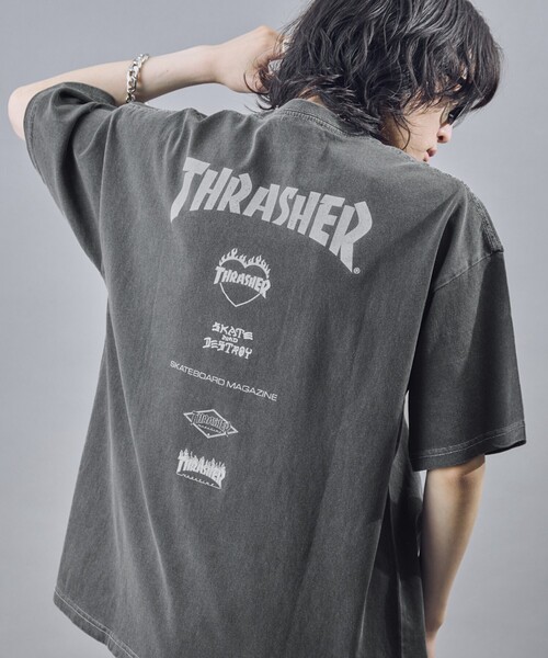 Amazon.com: Thrasher X AWS Skateboard Magazine Crewneck