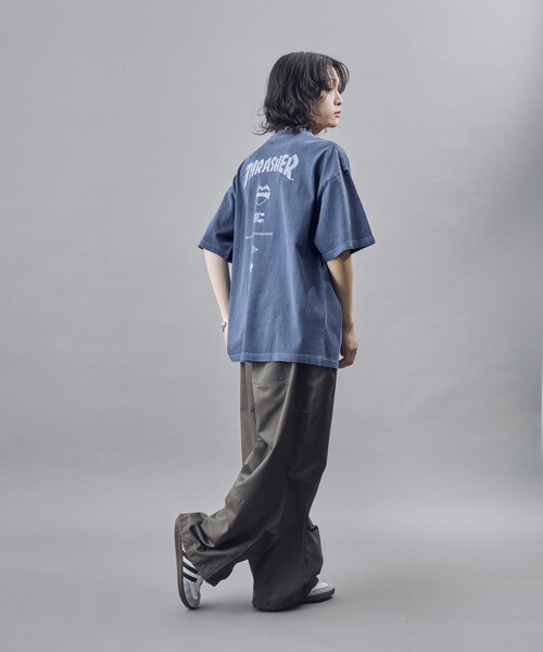 THRASHER（スラッシャー）の「THRASHER/スラッシャー 別注 THRASHER LOGO Tシャツ(限定展開)(UNISEX)（Tシャツ/カットソー・メンズ・ブラック/ネイビー・MEDIUM/LARGE/SMALL）」の21枚目の写真