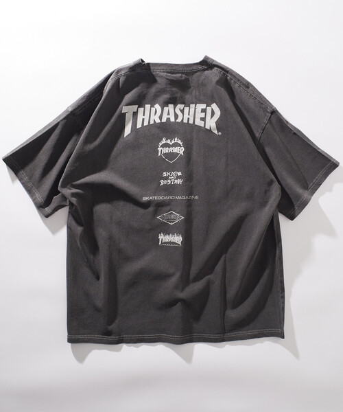 THRASHER（スラッシャー）の「THRASHER/スラッシャー 別注 THRASHER LOGO Tシャツ(限定展開)(UNISEX)（Tシャツ/カットソー・メンズ・ブラック/ネイビー・MEDIUM/LARGE/SMALL）」の19枚目の写真