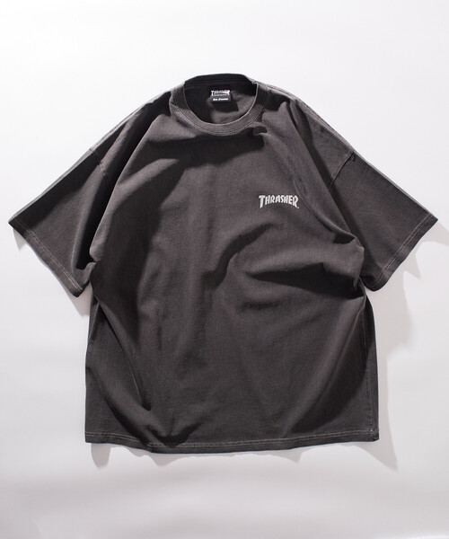 THRASHER（スラッシャー）の「THRASHER/スラッシャー 別注 THRASHER LOGO Tシャツ(限定展開)(UNISEX)（Tシャツ/カットソー・メンズ・ブラック/ネイビー・MEDIUM/LARGE/SMALL）」の14枚目の写真