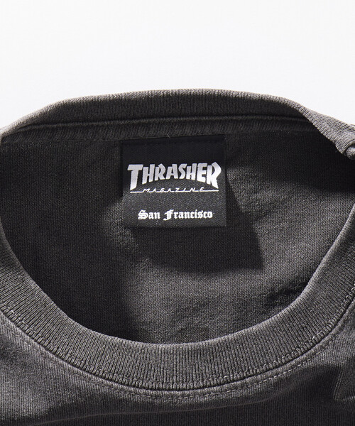 THRASHER（スラッシャー）の「THRASHER/スラッシャー 別注 THRASHER LOGO Tシャツ(限定展開)(UNISEX)（Tシャツ/カットソー・メンズ・ブラック/ネイビー・MEDIUM/LARGE/SMALL）」の11枚目の写真