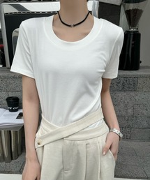 ラウンドネックロングTシャツ GU公式 | ラウンドヘムロングスリーブT(長袖)