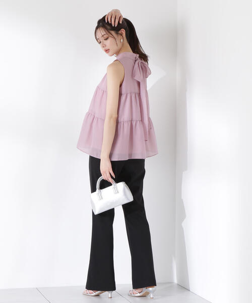 PROPORTION BODY DRESSING（プロポーションボディドレッシング）の「＜Ｅ＞フレアーパンツ / 1215237603（その他パンツ・レディース・ブラック/ブラウン・SMALL/MEDIUM/P/S）」の4枚目の写真