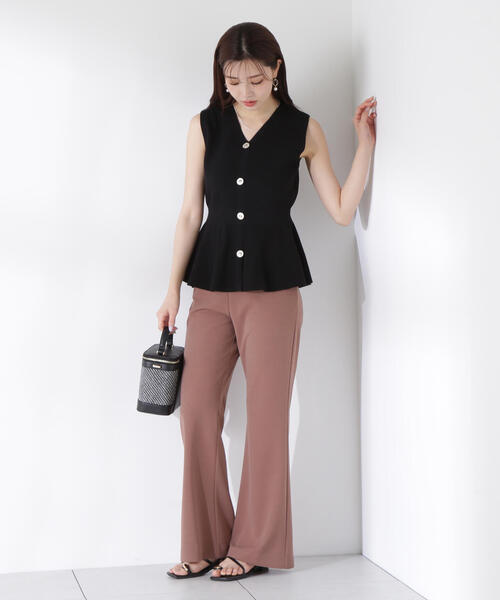 PROPORTION BODY DRESSING（プロポーションボディドレッシング）の「＜Ｅ＞フレアーパンツ / 1215237603（その他パンツ・レディース・ブラック/ブラウン・SMALL/MEDIUM/P/S）」の9枚目の写真