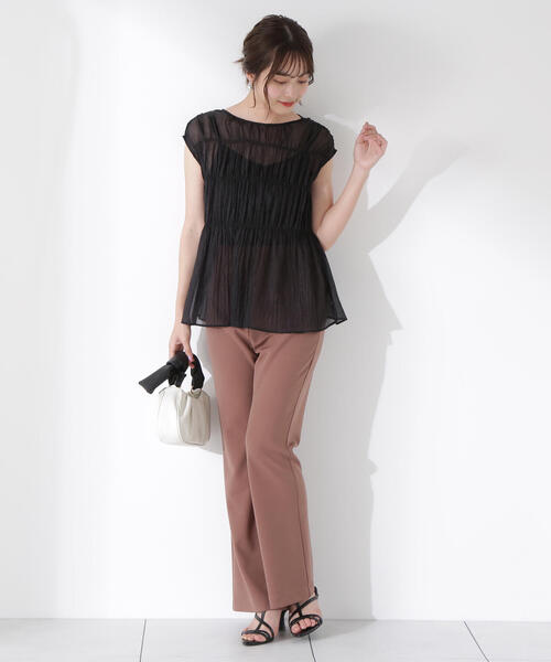 PROPORTION BODY DRESSING（プロポーションボディドレッシング）の「＜Ｅ＞フレアーパンツ / 1215237603（その他パンツ・レディース・ブラック/ブラウン・SMALL/MEDIUM/P/S）」の12枚目の写真