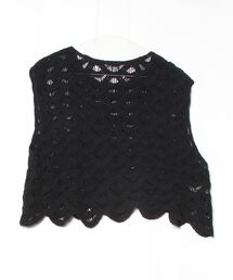 Per sist ence（パーシエンス）の「クロシェ編みベスト（ベスト）」