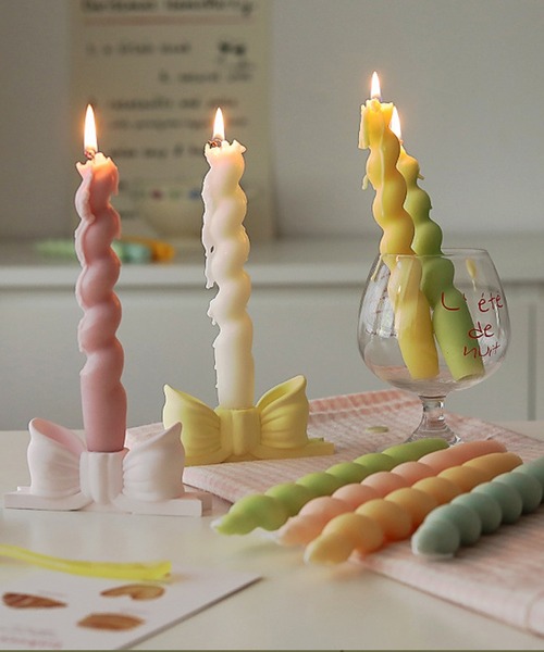 ☆キャンドル☆様✩.*˚ somni / ソニ 】2本セット/ spiral candle うねうね スパイラル
