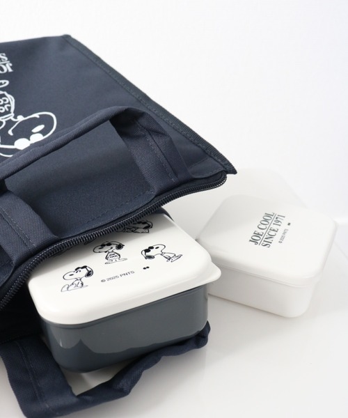 PEANUTS/ピーナッツ〉 スヌーピー JOE COOL LUNCH BAG SQUARE M/ランチ