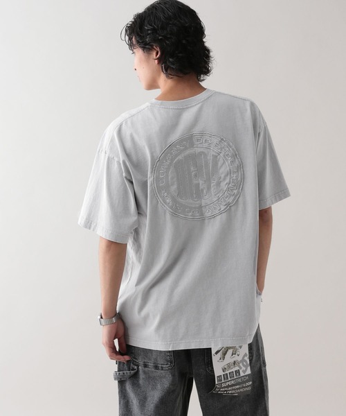 セール】【DC】サークルロゴ刺繍/オーバーサイズTシャツ（T