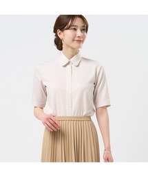TOKYO SHIRTS | COFREX 前立パイピングブラウス 五分袖 レディースデザインシャツ(シャツ/ブラウス)
