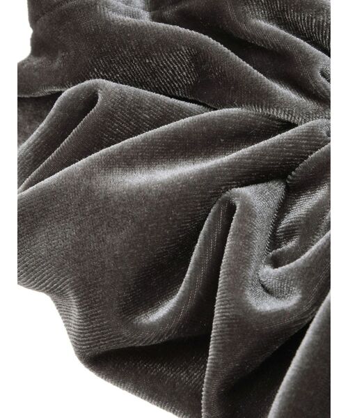 RESEXXY（リゼクシー）の「ベロアビックシュシュ（シュシュ・レディース・ブラック/グレー・FREE）」の8枚目の写真