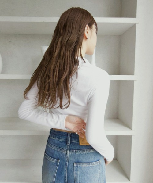 Ada.（エイダ）の「【Eclat one】襟付き ポロシャツ風 カーディガン（ポロシャツ・レディース・ネイビー/ホワイト/グレー・FREE）」の10枚目の写真