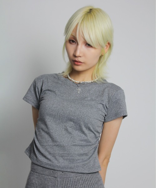 IMARI(イマリ)の「【 IMARI / イマリ 】 サイド シャーリング シンプル Tシャツ(Tシャツ/カットソー・レディース・グレー/ブラック/ホワイト・L/M)」の21枚目の写真