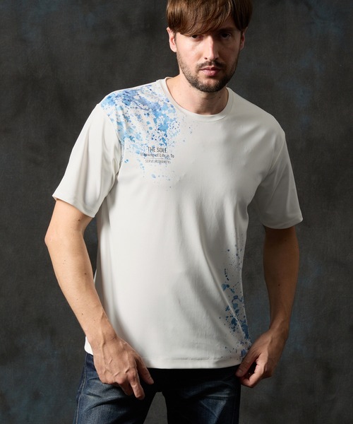 スプラッタープリント半袖Ｔシャツ スプラッタープリント半袖Tシャツ（Tシャツ/カットソー