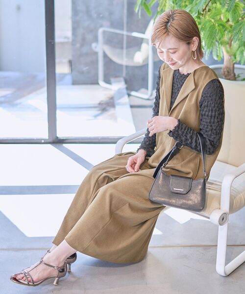 WEB限定】Aラインボックスプリーツワンピース（ワンピース