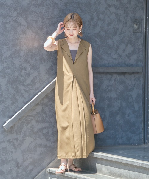 ZOZO限定】Aラインボックスプリーツワンピース（ワンピース