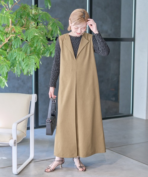 ZOZO限定】Aラインボックスプリーツワンピース（ワンピース