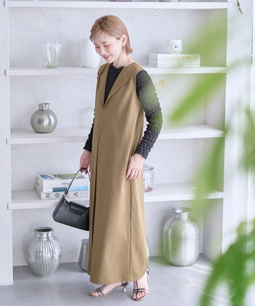 ZOZO限定】Aラインボックスプリーツワンピース（ワンピース
