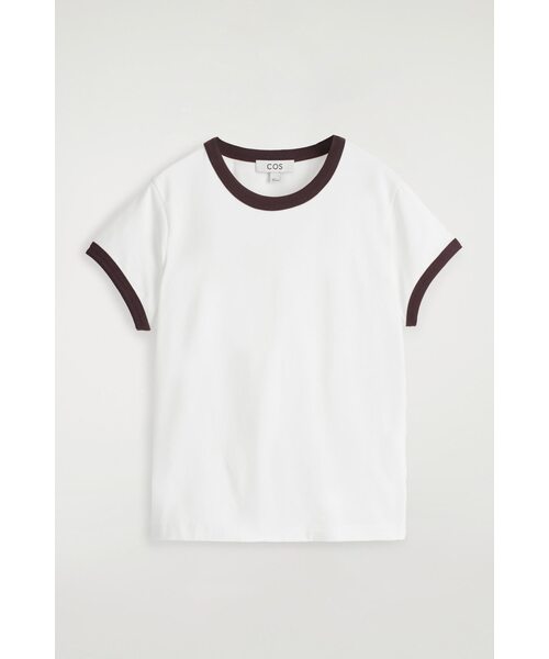 COS(コス)の「スリムリンガーTシャツ(Tシャツ/カットソー・レディース・ネイビー/ブラック/ホワイト系その他2/ホワイト系その他・XS/L/M/S)」の19枚目の写真