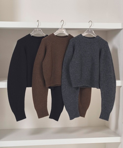 TODAYFUL WOOL100%ラグランニット チャコールグレー TODAYFUL(トゥデイフル) / Life's online store（ライフズ） / Wool