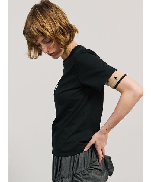 SORIN（ソリン　）の「SWAN Cutwork Compact T-shirt（Tシャツ/カットソー・レディース・ホワイト/ライム/ブラック・38）」の8枚目の写真