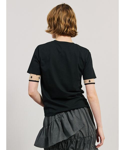 SORIN（ソリン　）の「SWAN Cutwork Compact T-shirt（Tシャツ/カットソー・レディース・ホワイト/ライム/ブラック・38）」の9枚目の写真