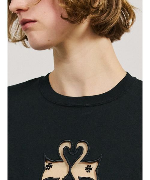 SORIN（ソリン　）の「SWAN Cutwork Compact T-shirt（Tシャツ/カットソー・レディース・ホワイト/ライム/ブラック・38）」の15枚目の写真