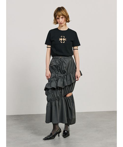 SORIN（ソリン　）の「SWAN Cutwork Compact T-shirt（Tシャツ/カットソー・レディース・ホワイト/ライム/ブラック・38）」の17枚目の写真
