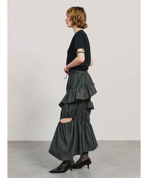 SORIN（ソリン　）の「SWAN Cutwork Compact T-shirt（Tシャツ/カットソー・レディース・ホワイト/ライム/ブラック・38）」の18枚目の写真