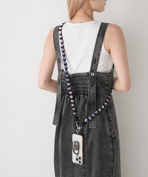 forksy.】カラーマクラメ スマホロングストラップ forksy.│MONO-MART