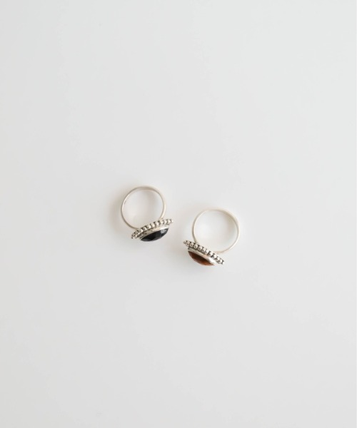 rapiecage（ラピエサージュ）の「グラソン マーキスストーンフレームリング2 GC（リング・レディース・ブラック/ブラウン・11号/13号）」の17枚目の写真