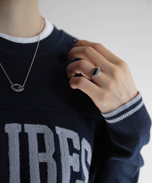 rapiecage（ラピエサージュ）の「グラソン マーキスストーンフレームリング2 GC（リング・レディース・ブラック/ブラウン・11号/13号）」の10枚目の写真