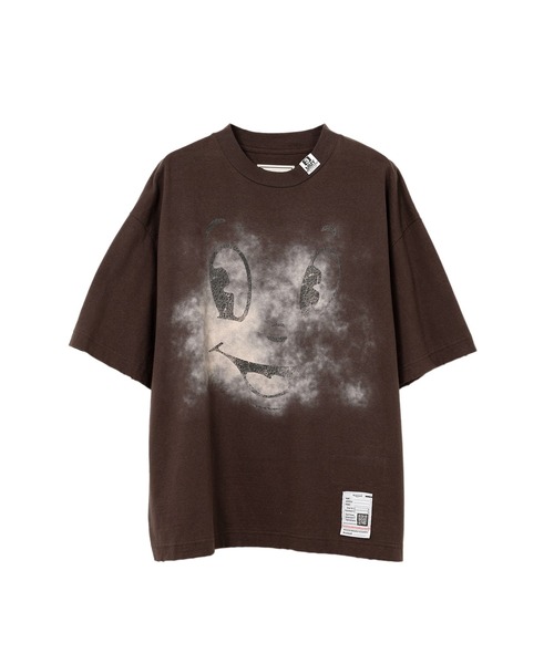 tシャツ Happy Face Printed Distressed T-shirt レディース Happy Face Printed Distressed T-shirt（Tシャツ/カットソー
